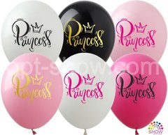 Латексні повітряні кульки 12" (30см.) "Princess" асорті Show 100шт.