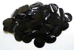 Конфеті кружечки чорні кольору (пастель) 25мм., 100 гр./уп.