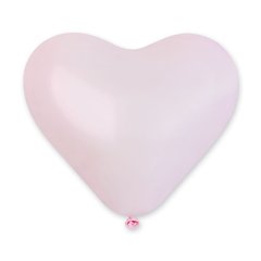 Латексна кулька Gemar рожева (057) сердце пастель 17" (43см) 50шт