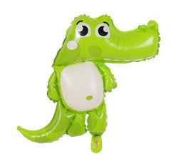 Фольгована кулька фігура Pinan "Крокодил" зелена 56х38 см.(під повітря) в уп. (1шт.)