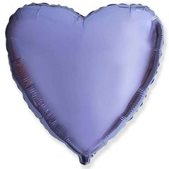 Фольгована кулька "Серце" бузкова металік Flexmetal 18"(45см) 1шт.