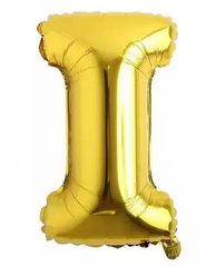 Фольгована кулька буква "I" золота 16" (40 см) 1 шт