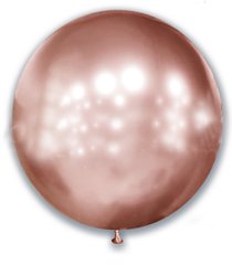 Латексный шар 21’ хром SHOW розовое золото (52,5 см)