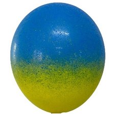 Латексна повітряна кулька 12" (30см.) "Омбре Патріот " синьо-жовта BelBal 1шт.