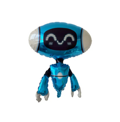 Фольгована кулька фігура "Робот" синя Flexmetal 62х72см (1шт.)