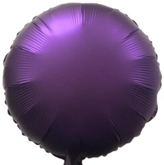 Фольгована кулька Pinan "Круг" пурпурна сатин 18"(45см) 1шт.