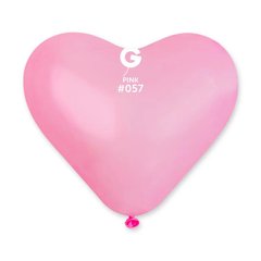 Латексна кулька Gemar рожева (057) сердце пастель 10" (25см) 100шт