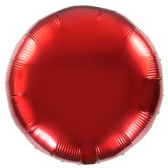 Фольгована куля 18' Китай Коло червоне, 45 см