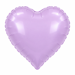 Фольгована кулька "Серце" lilac макарун 18"(45см) 1шт.