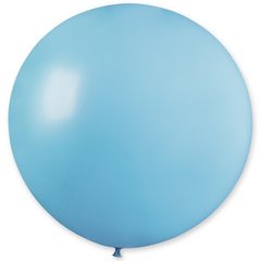 Кулька латекс ДЖ Gemar 31' (80см) пастель 72 блакитний матовий, без смужок (1 шт)