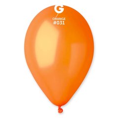 Воздушные шарики 10' металлик Gemar GM90-31 оранжевый (26 см) 100 шт