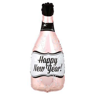 Фольгированный шар 33' Pinan Новогодний, Бутылка, 83см