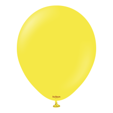 Латексна кулька Kalisan жовта (Yellow) пастель 5"(12,5см) 100шт