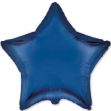 Фольгована кулька "Зірка" синя (наві) сатин Flexmetal 18"(45см) 1шт.