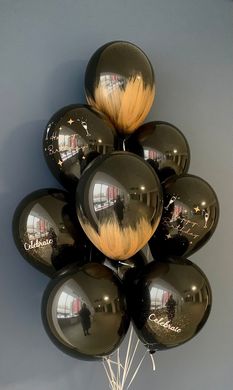 Набір з 9 повітряних кульок "Happy Birthday" ТМ "Твоя Забава"