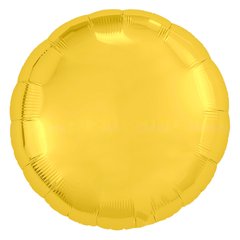 Фольгована кулька Pinan "Круг" золота металік 18"(45см) 1шт.