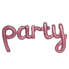 Фольгированная надпись 45' Китай Вечеринка розовая в упаковке, 113 см
