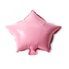 Фольгована кулька Pinan "Зірка" рожева пастель 5"(12см) 1шт.