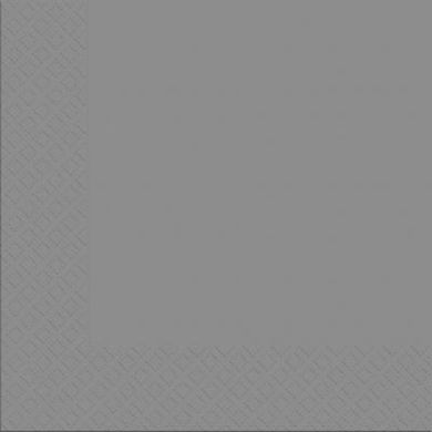 Серветки паперові тришарові сірого кольору 33х33см (18шт.) в уп.