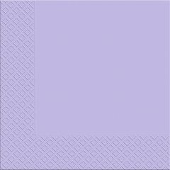 Серветки паперові тришарові світло-фіолетового кольору 33х33см (18шт.) в уп.