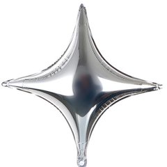 Фольгована кулька Pinan "Зірка" срібна (70х70см) 1шт.