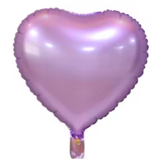 Фольгована кулька "Серце" лілова сатин 18"(45см) 1шт.
