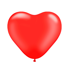 Латексна кулька Kalisan червона серце пастель 12" (30см) 100шт.