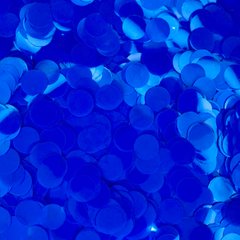 Конфетти кружочки пастель синий 12 мм, 100г