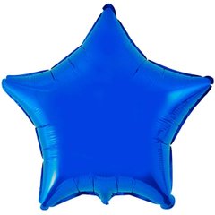 Фольгована кулька "Зірка" синя металік Flexmetal 18"(45см) 1шт.