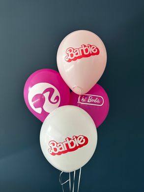 Латексні повітряні кульки 12" (30см.) "Barbie " асорті ТМ "Твоя Забава" 50шт.