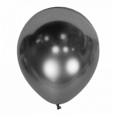 Латексные шары 12’’ хром Kalisan Турция 63 серый (30 см), 50 шт