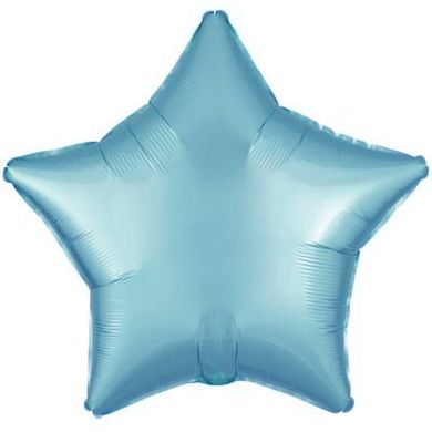 Фольгована кулька "Зірка" блакитна сатин Flexmetal 18"(45см.) 1шт.