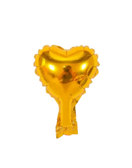 Фольгована кулька "Серце" золота металік 5"(12см) 1шт.