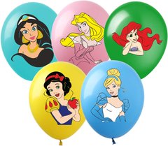 Латексні повітряні кульки 12" (30 см.) "Принцеси" асорті Show 100 шт.