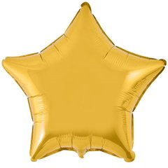 Фольгована кулька "Зірка" золота металік Flexmetal 18"(45см.) 1шт.
