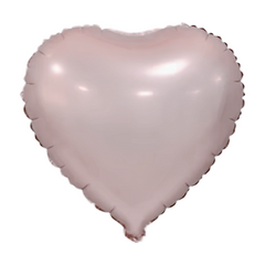 Фольгована кулька "Серце" пудрова матова 18"(45см) 1шт.