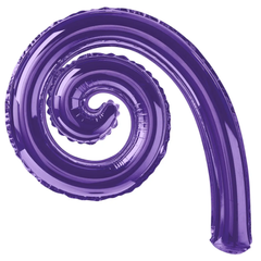 Фольгована кулька Pinan "Спіраль" фіолетова 43х30см. 1шт.