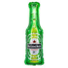 Фольгована кулька фігура Pinan "Пляшка пива Heineken" зелена 35х91 см. в уп. (1шт.)
