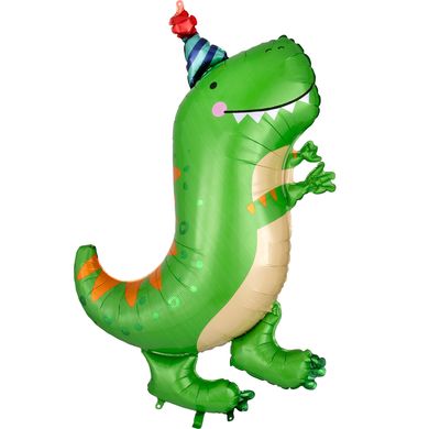 Фольгированный шар 31’ Китай на День рождения, Динозавр, 78 см