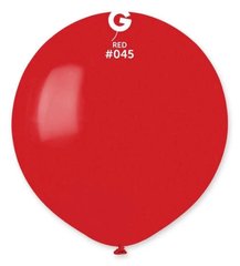 Латексна кулька Gemar червона (045) пастель 19" (48 см) 1 шт