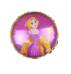 Фольгована кулька круг "Принцеса в рожевому 2" 18"(45см) 1шт.