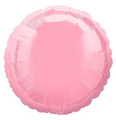 Фольгована кулька Pinan "Круг" рожева металік 18"(45см) 1шт.