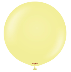 Латексна кулька Kalisan жовта макарун (Macaron yellow) 18"(45см) 1шт