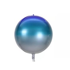 Фольгована кулька Pinan "Сфера" синя градієнт 22''(55см.) 1 шт.