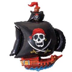 Фольгована кулька фігура "Корабель піратский" Flexmetal 78х105 см. (1шт.)
