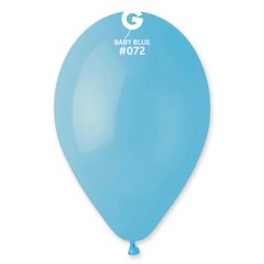 Латексна кулька Gemar блакитна (072) пастель 12" (30 см.) 100шт.