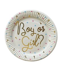 Паперові тарілки "Boy or Girl" 10 шт. (18 см)