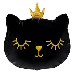Фольгована куля 27′ Pinan Кішка, чорний, 67 см