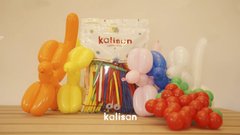 Латексна кулька Kalisan ШДМ асорті пастель D4 (260) 100 шт