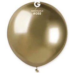 Воздушный шар 19’ хром Gemar G150-088 Золото (48 см), 10 шт